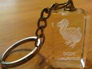 Mauritius 3D Dodo Glass Key ring,  Collectable Souvenir - £3.99