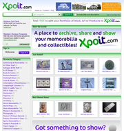 COLLECTIBLES DISPLAY in a virtual place on Xpoit.com