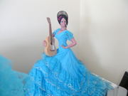 A SPANISH DOLL 24'' HIGHT CHICLAN IT IS AN ANTIQUE OF 1920'S